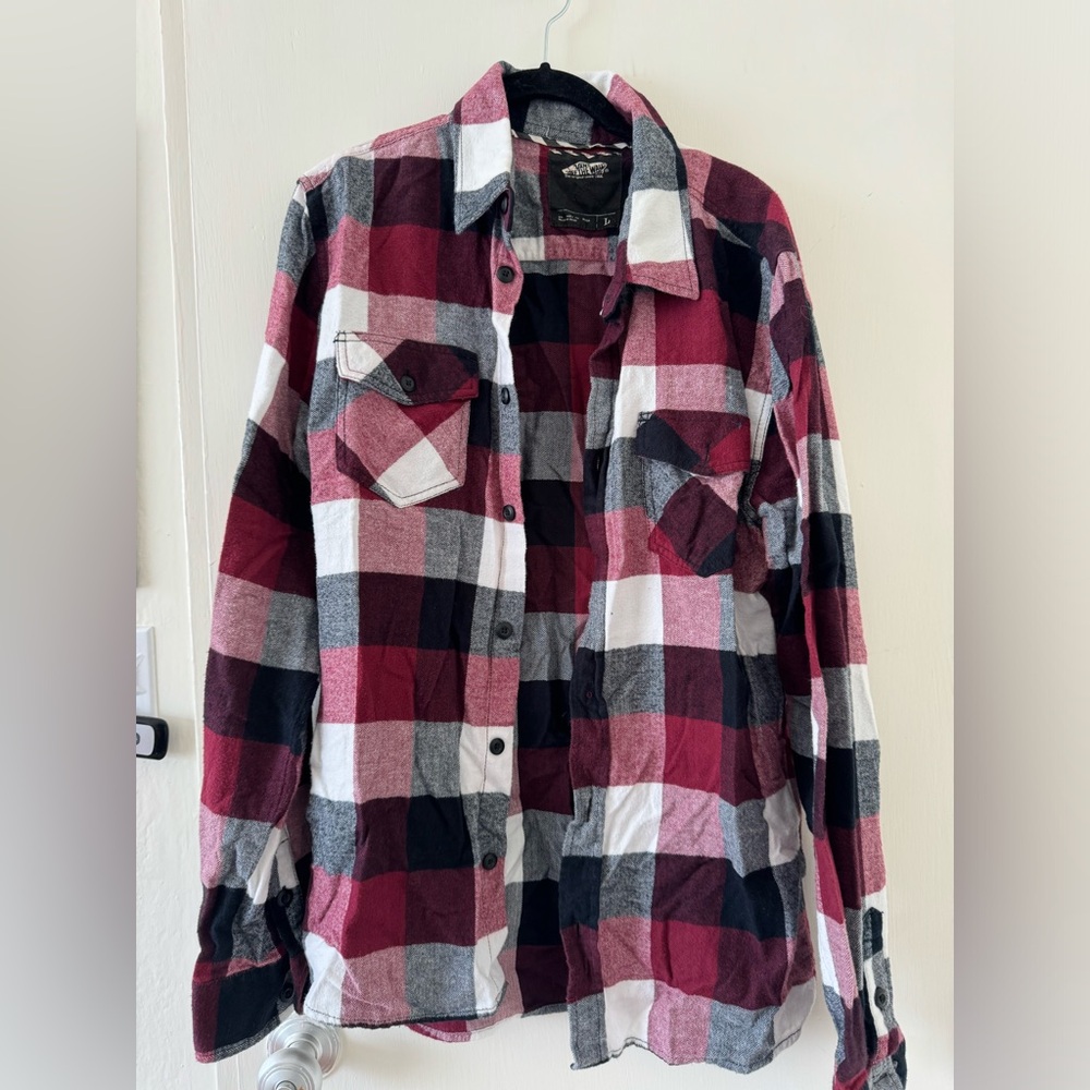Vans flannel shirt - men's large